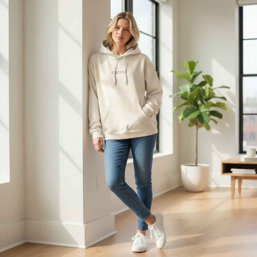 Carest Signature Hoodie - Cream